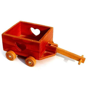 Vintage Robert Raikes Nursery Miniature Wagon Bear Brown Wooden Furniture